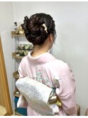 訪問着着付け＋ヘアセット