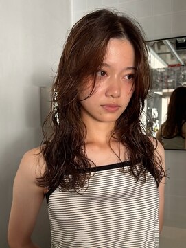 パーク(PAAQ) ベージュカラーデジタルパーマ藤沢パーマスタイル