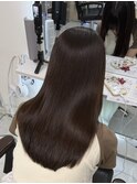 縮毛矯正レイヤーカット髪質改善シールエクステココアブラウン