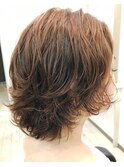 ウルフショートパーマ