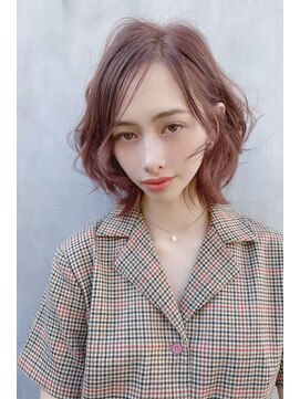 クーエフー(coo et fuu) ココアブラウンの外ハネレイヤーボブ♪大人かわいい♪藤沢3