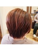 チェリーピンク×くびれショート【stylist西條】