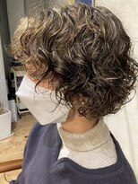 マハナ(Mahana by hair)&nbsp;20代30代40代前上がりショートボブ大人ショートボブパーマ