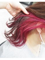 ヘアテリア リュウ 大塚(hair teria ryu) カラーバターピンク