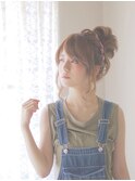 ☆月曜日営業ojiko☆ゆるカジお団子アレンジ２