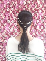 美容室 びゃんびゃん 社店&nbsp;お呼ばれスタイル/編み下ろしアレンジ/