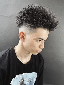 スキルセカンドハウス 天神(SKILL SECOND HOUSE) スパイキーショート スキンフェード ツイスト