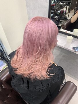 グラッジ 池袋(GLADGE) パステルピンク、ブリーチカラー、ダブルカラー