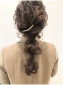《shii../大黒》#ヘアセット#編み下ろし#結婚式