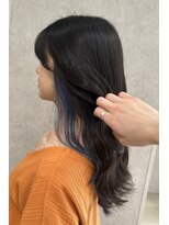 アッシュ 高幡不動店(Ash) ブリーチインナーカラー髪質改善ブルーブラック