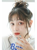 ファイン 美容室 深川店(FINE)&nbsp;【韓国風★ムルギョル巻き×シースルーバング】艶髪大人可愛い