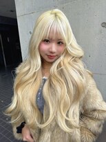 ラ キング(LA KING)&nbsp;顔周りレイヤーカットボブウルフネビージュ小顔ワンレン