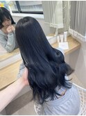 ブリーチなしブルーブラック