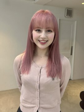 ラック 表参道(LUCK) ピンクロングヘア