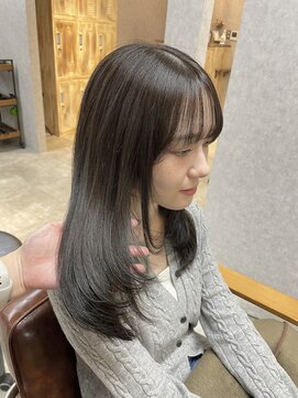 ナチュラル グロー 仙台駅前店(Natural grow) ブリーチなし/グレージュ/くすみブラウン/レイヤーcut