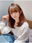 顔まわり　ボブ　レイヤー　韓国　艶髪