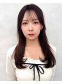 韓国レイヤー/ワインレッド/マロンベージュ/イメチェン/八幡山