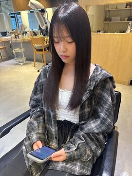 レイ 千葉(Lei) 【Lei川津】ナチュラルストレートヘア×チョコ