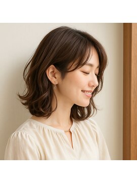 スープレックス ヘアーデザイン(SOUPREX HAIR DESIGN) エレガントミディアムデジタルパーマ　20代 30代 40代 50代 60代