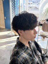 ホームボーイ(HOME BOY) 長め 強め 重め シャドウパーマ マッシュ メンズ パーマ