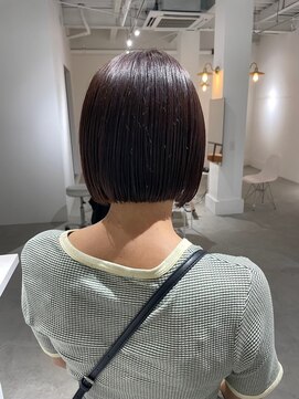 ジュベ 別府店(juve.) 別府ショートボブ顔まわりレイヤーカット髪質改善カラー30代