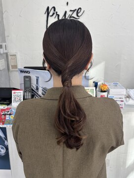 プライズ 表参道原宿店(prize) シンプルローポニーアレンジ