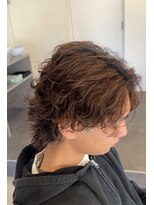 エッジ(EDGE)&nbsp;大分メンズ刈り上げマッシュ波巻きスパイラルパーマスタイル