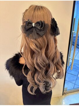 モナ 髪質改善(MONA) 【MONA】アレンジ/お呼ばれヘア/ハーフアップ/同窓会ヘア