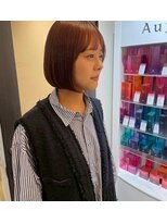 ロッカヘアエジェ(ROCCA hair eje.)&nbsp;暗めカラー大人の内巻きストレートボブ