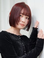 アイティー バイ アルバム 中野店(IT by ALBUM)&nbsp;ボブミディアム前髪カットピンクベージュ_F21739