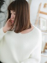 モッズヘア 越谷(mod's hair) アクセントバングでストレートミディa