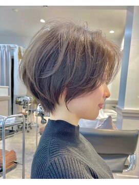 グラフ 銀座(GRAFF) アッシュミルクティ―前下がりボブパーマ/ミニボブ/ショートボブ