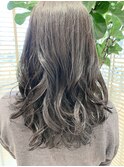 暗髪 コテ巻き風パーマ 20台30代40代50代人気髪型