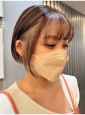 髪質改善*インナーカラー*あざとボブ【Zina天神西通り 】