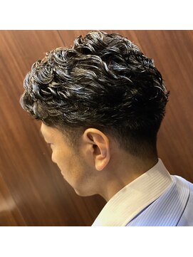 ヒロギンザ 新橋銀座口店(HIRO GINZA) かきあげ風ビジネスパーマスタイル