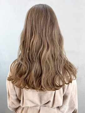 アルバム 銀座(ALBUM GINZA) ベージュロング_外ハネボブセクションカラー_ba384911