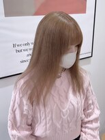 アースコアフュールボーテ 新潟中野山店 (EARTH coiffure beaute) ミルクティーベージュブリーチダブルカラー髪質改善