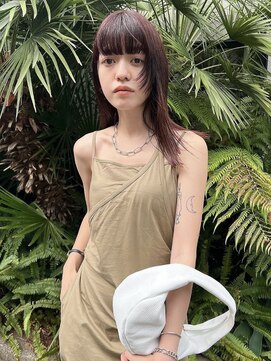 ローウェ 愛知豊橋(Louwe) 髪質改善トリートメント透明感ベージュカラーボブヘアセット豊橋