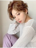 大人可愛い20代30代40代丸みとくびれショートボブ◎