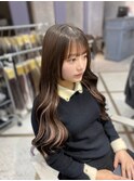 【韓国風モテヘア】ベージュインナーエクステ