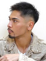 ベーア メロー(Bar mellow)&nbsp;外国人風黒髪ミディアムワイルドショートモヒカン