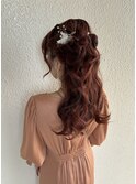 可愛い モテ髪 ハーフアップ ヘアアレンジ