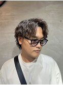 センターパート×ツイスパ