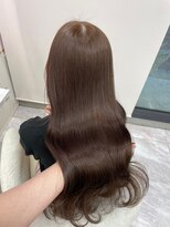 アディション 新宿(ADITION)&nbsp;韓国ヘーゼルブラウンベージュ#レイヤーカット#髪質改善#前髪