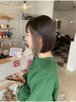 シェル 津山の手店(shel)&nbsp;くすみオリーブインナーカラー