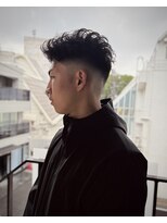 メッツ 原宿(METS)&nbsp;MEN'S/フェザーバック×フェード/短髪/黒髪