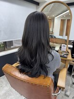 ふんわりロング　ダークグレージュ
