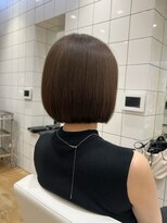 スノッブ(SNOB)&nbsp;丸みボブ×オリーブブラウン♪♪