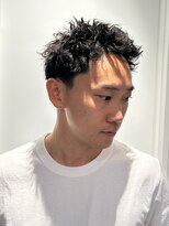 フリークバーバーショップ 河原町三条店(FREAK BARBER SHOP) 仏陀パーマスパイキーショートテーパーフェード/河原町三条