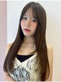 【MOMO】レイヤーカット/髪質改善/ブラウンベージュ